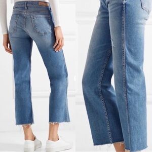GRLFRND Joan Crop Flare Jeans Magnetic Wash size 28